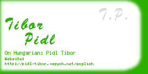 tibor pidl business card